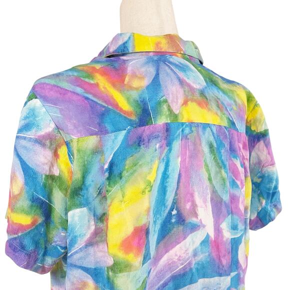JAMS WORLD 2014 Limited Edition 50 Years Tiare Pastel Rainbow Shirt W624 Size L - Picture 7 of 9